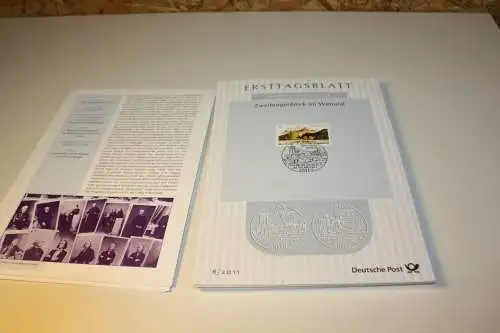 Bund ETB Ersttagsblätter Jahrgang 2011 komplett (32447)