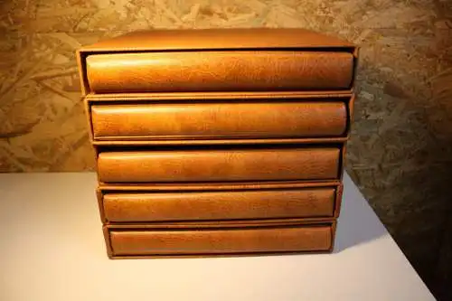 5 Safe Ringbinder braun 14 Ring inkl. Schuber (32558)