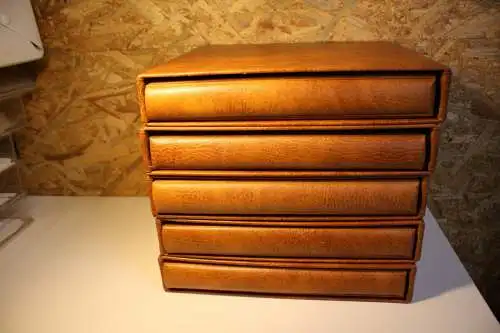 5 Safe Ringbinder braun 14 Ring inkl. Schuber (32559)