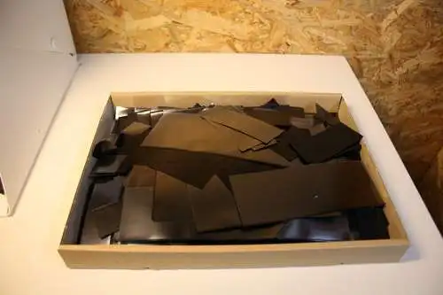 Hawid 550g gebrauchte Abschnitte schwarz (32567)