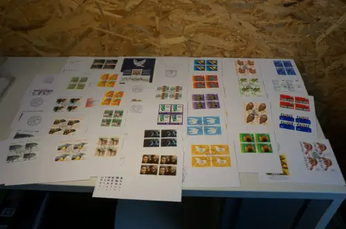 Schweiz Jahrgang 1995 Viererblock FDC komplett (32611)