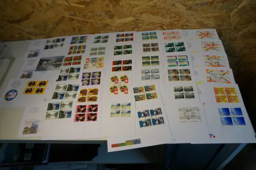 Schweiz Jahrgang 1998 Viererblock FDC komplett (32614)