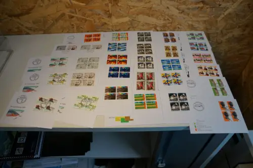 Schweiz Jahrgang 1997 Viererblock FDC fast komplett (32613)