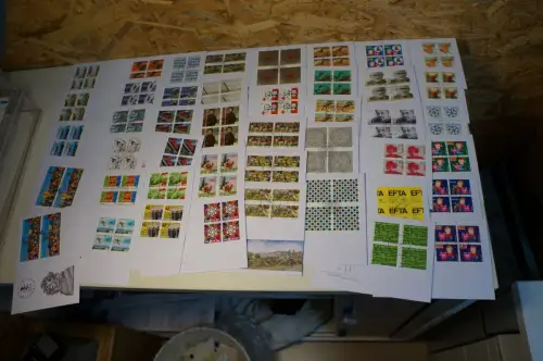 Schweiz Jahrgang 2010 Viererblock FDC fast komplett (32623)