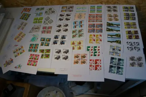 Schweiz Jahrgang 2015 Viererblock FDC fast komplett (32628)