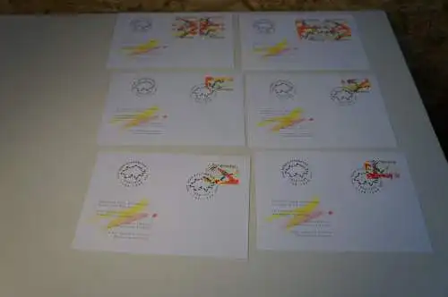 Schweiz Michel 1633-1636 6 verschiedene FDC (32635)