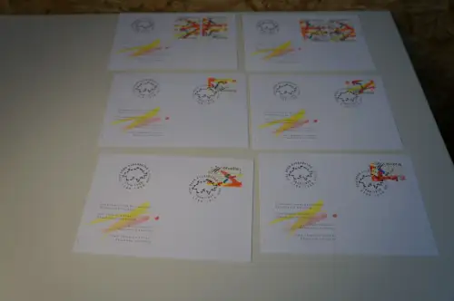 Schweiz Michel 1633-1636 6 verschiedene FDC (32635)
