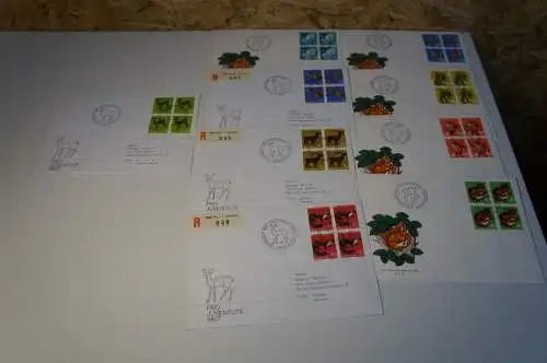 Schweiz Pro Juventute 1966-67 Viererblock FDC (32639)