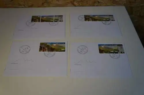 Schweiz Michel 2243-2245 4 verschiedene FDC (32634)