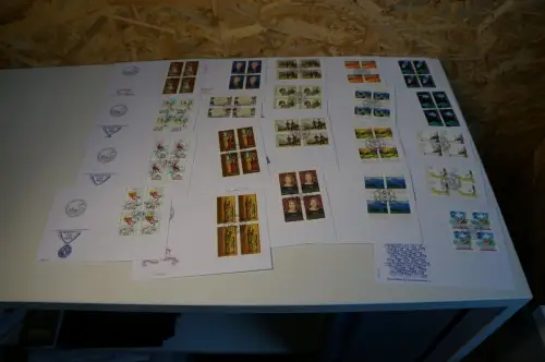 Liechtenstein Jahrgang 1991 Viererblock FDC fast komplett (32654)