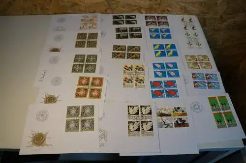 Liechtenstein Jahrgang 1994 Viererblock FDC komplett (32657)