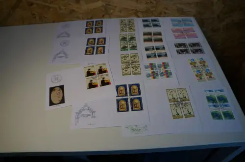 Liechtenstein Jahrgang 1995 Viererblock FDC fast komplett (32658)