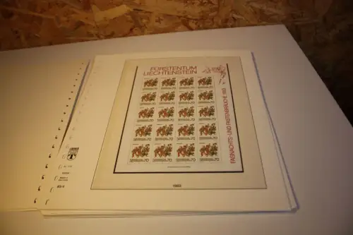 Liechtenstein Jahrgang 1983 Kleinbogen postfrisch komplett (32704)