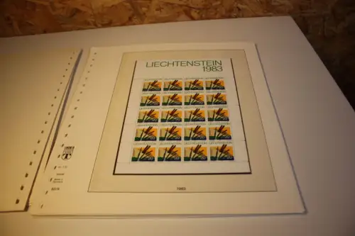 Liechtenstein Jahrgang 1983 Kleinbogen postfrisch komplett (32704)