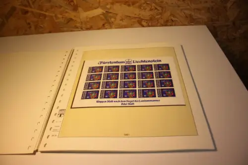Liechtenstein Jahrgang 1981 Kleinbogen postfrisch komplett (32702)