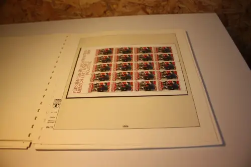 Liechtenstein Jahrgang 1984 Kleinbogen postfrisch komplett (32705)