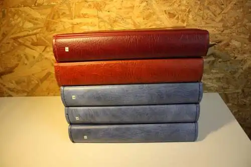 5 Einsteckbücher 60 Seiten in schwarz, verschiedene Farben (32724)