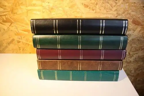 5 Einsteckbücher 60 Seiten in weiß, verschiedene Farben (32725)