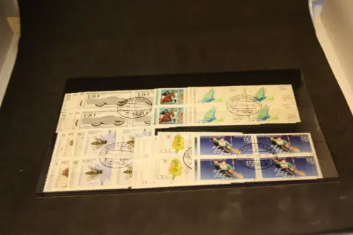 Bund 19 gestempelte Viererblocks aus 1982 (32740)