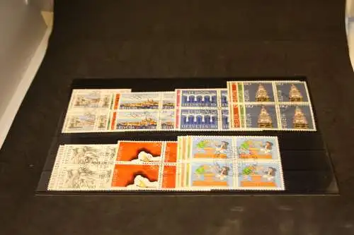 Schweiz 1984 Jahrgang Viererblocks gestempelt komplett ohne Bl. 24 (32739)