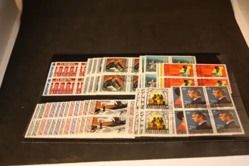 Liechtenstein Jahrgang 1984 Viererblock gestempelt komplett (32747)