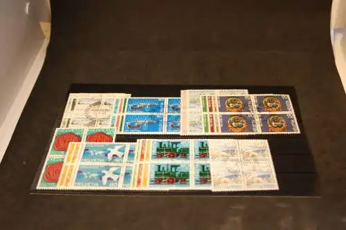 Schweiz Jahrgang 1983 komplett Viererblock gestempelt (32738)