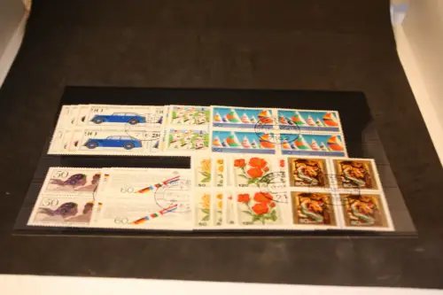 Bund 15 gestempelte Viererblocks aus 1982 (32752)