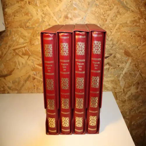 4 Borek rote Ringbinder inkl. Schuber mit Aufdruck (32783)
