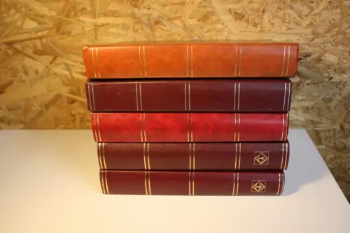 5 Einsteckbücher 60 Seiten in schwarz, verschiedene Farben (32925)