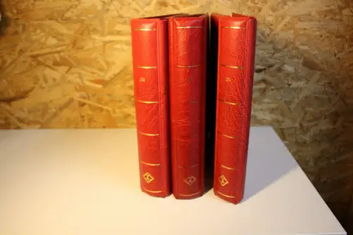 3 Leuchtturm Drehstabbinder rot mit Aufdruck USA (33022)
