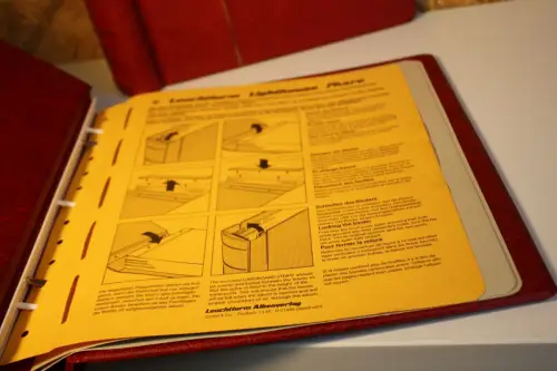 3 Leuchtturm Drehstabbinder rot mit Aufdruck USA (33023)