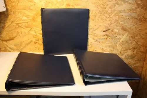 3 Dt. Post / Leuchtturm Binder blau 6 Ring (33020)