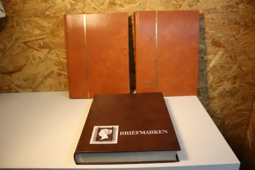 3 Einsteckbücher mit je 48 Seiten in braun (33094)