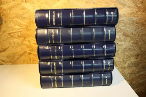 5 Dt. Post / Leuchtturm Ringbinder mit Schuber blau Deutschland Plus 13 Ring (33096)