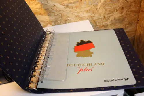 5 Dt. Post / Leuchtturm Ringbinder mit Schuber blau Deutschland Plus 13 Ring (33096)