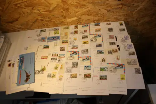 Österreich 100 verschiedene Ganzsachen aus 1982-2001 gestempelt (33111H)