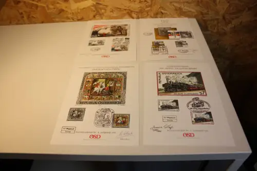 Österreich Kunstdruckblätter der OSD 1-4 (33108)