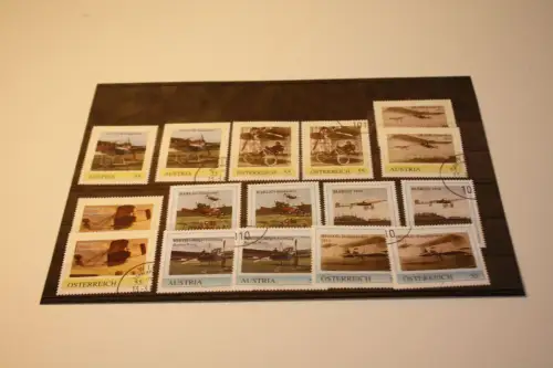 Österreich 16 personalisierte Marken Flugzeuge (33118)