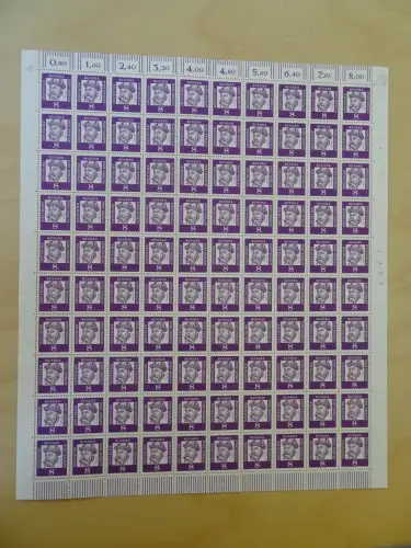 Bund 349y Bogen postfrisch Druckerzeichen 12 (4207B)
