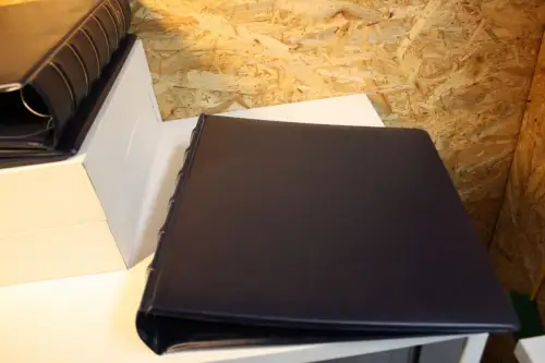 5 Borek Binder blau verschiedene Aufdrucke (33204)