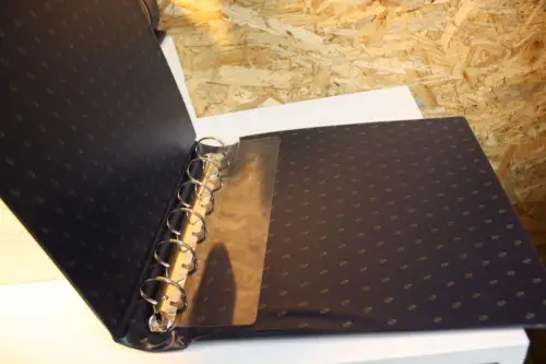 5 Borek Binder blau verschiedene Aufdrucke (33204)
