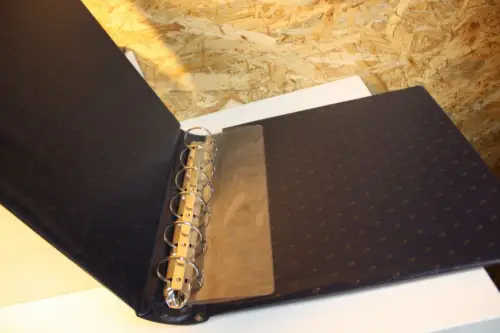 5 Borek Binder blau verschiedene Aufdrucke (33204)
