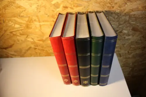 5 Einsteckalben 60 Seiten weiß geteilt (33223)