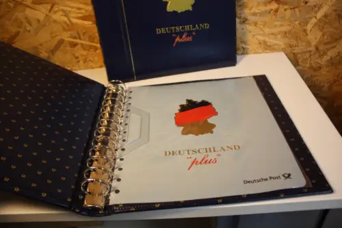 2 Dt. Post / Leuchtturm Ringbinder mit Schuber blau Deutschland Plus 13 Ring (33270)