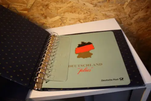 2 Dt. Post / Leuchtturm Ringbinder mit Schuber blau Deutschland Plus 13 Ring (33270)