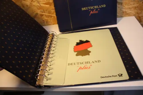 2 Dt. Post / Leuchtturm Ringbinder mit Schuber blau Deutschland Plus 13 Ring (33271)