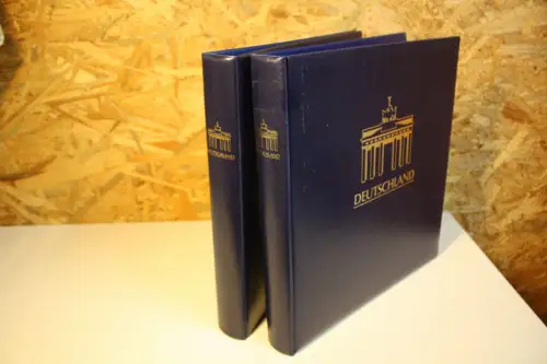 2 12 Ring Binder blau mit Aufdruck Deutschland (33272)