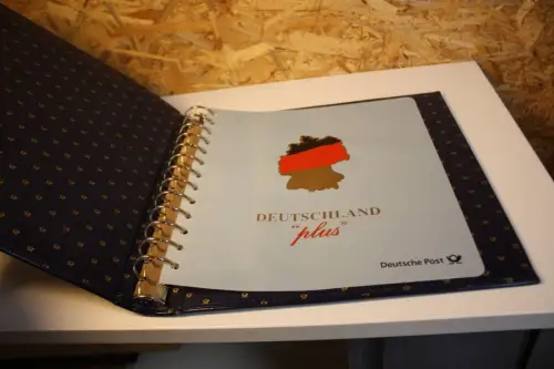 5 Dt. Post / Leuchtturm Ringbinder mit Schuber blau Deutschland Plus 13 Ring (33269)