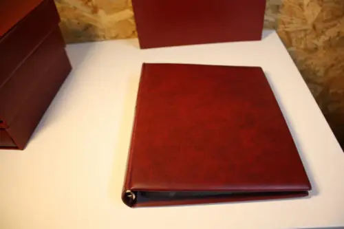 4 Lindner ETB Alben mit Schuber in rot (33290)