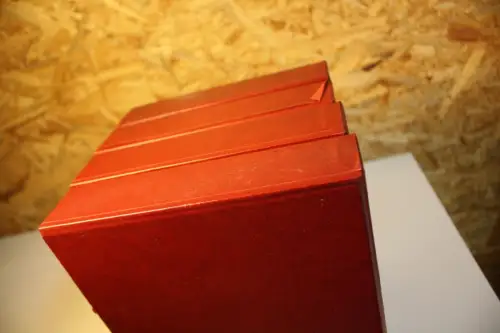 4 Lindner ETB Alben mit Schuber in rot (33290)